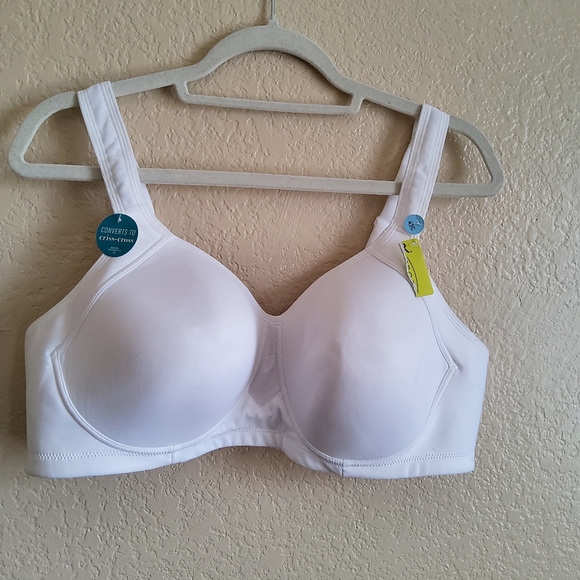 Vanity Fair 71500 Wireless Full Coverage Bra Size 42C White New - Picture 1 of 8